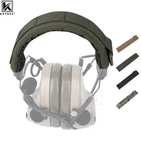 KRYDEX Tactical Modular Headset Cover Earmuff Headphone Stand Protection Cover MOLLE Protection Case Hunting Accessories 1
