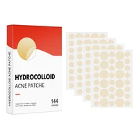144pcs/set Face Skin Care Acne Pimple Patch 2 Sizes Invisible Professional Healing Absorbing Spot Sticker Covering for Men Women 1