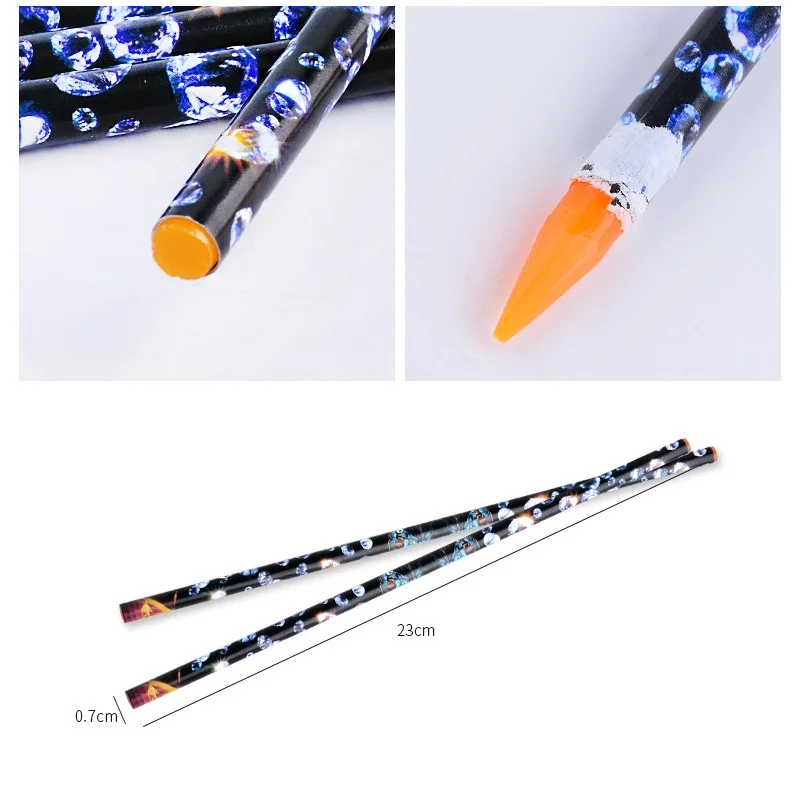 10/5pcs Nail Rhinestone Pickers Self-Adhesive Wax Pencil Nails Diamond Dotting Pen Nail Art Resin Gem/Rhinestone Picker Tools 5