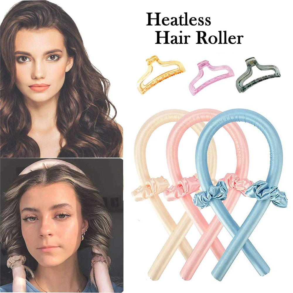 Heatless Curling Rod Headband No Heat Hair Curlers Ribbon Hair Rollers Sleeping Soft Curl Bar Wave Formers Diy Hair Styling Tool - Hair Rollers - AliExpress - Hair Care Products