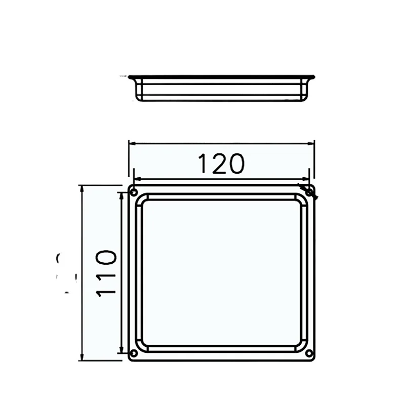 MW Audio 8 Stück 127x120mm Quadratische Stahl-Lautsprechergriffe, Robuste Einbau-Tragegriffe für Professionelle Bühnenaudio-Ersatzteile – Detail 14