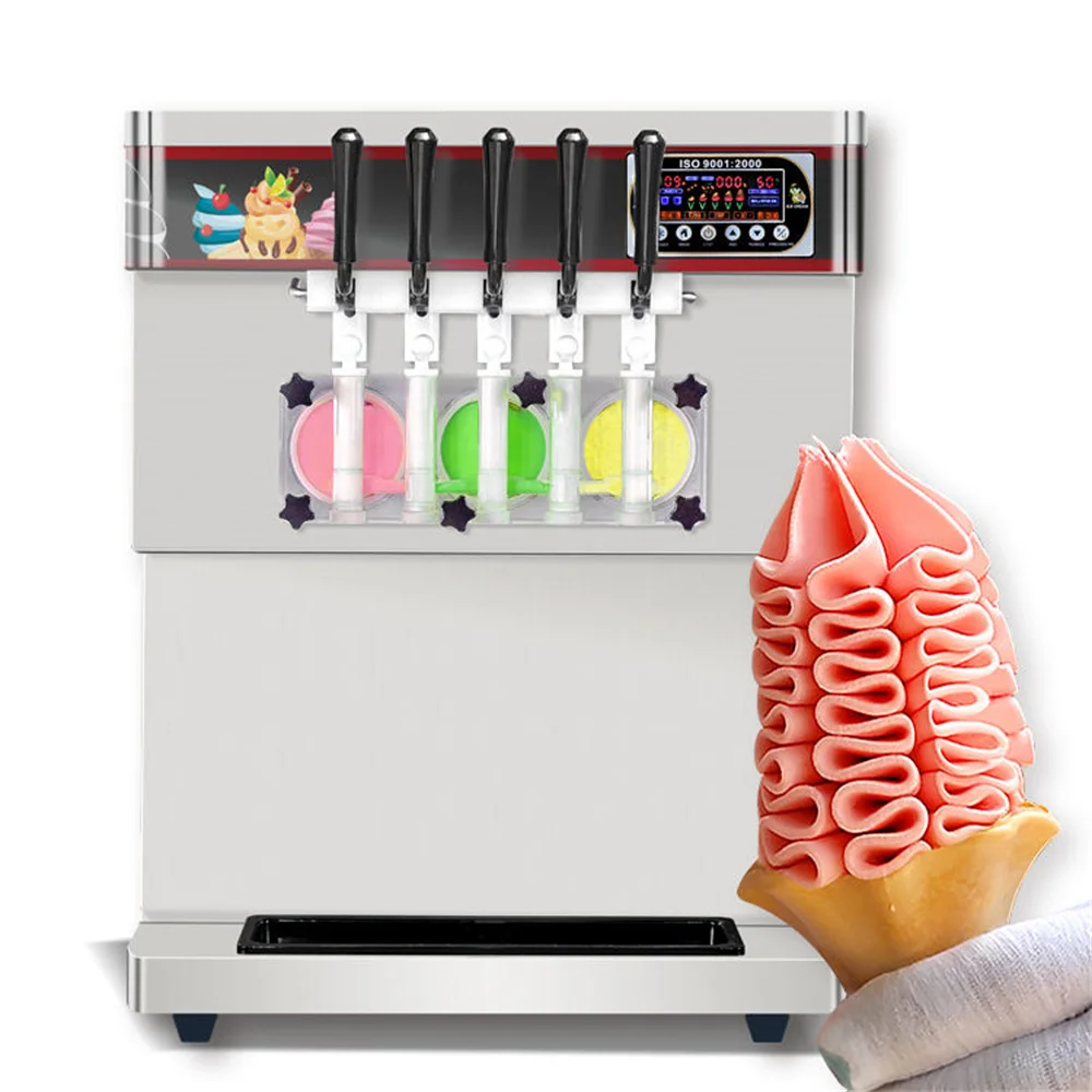 TableTopMulti5FlavorIceCreamMachineAutomaticIceCreamMaker