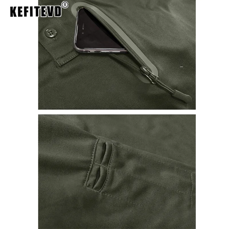 Sport T Shirt Long Sleeve T Shirt Men Chest Pocket Long Sleeve T Shirt Quick Dry Outdoor