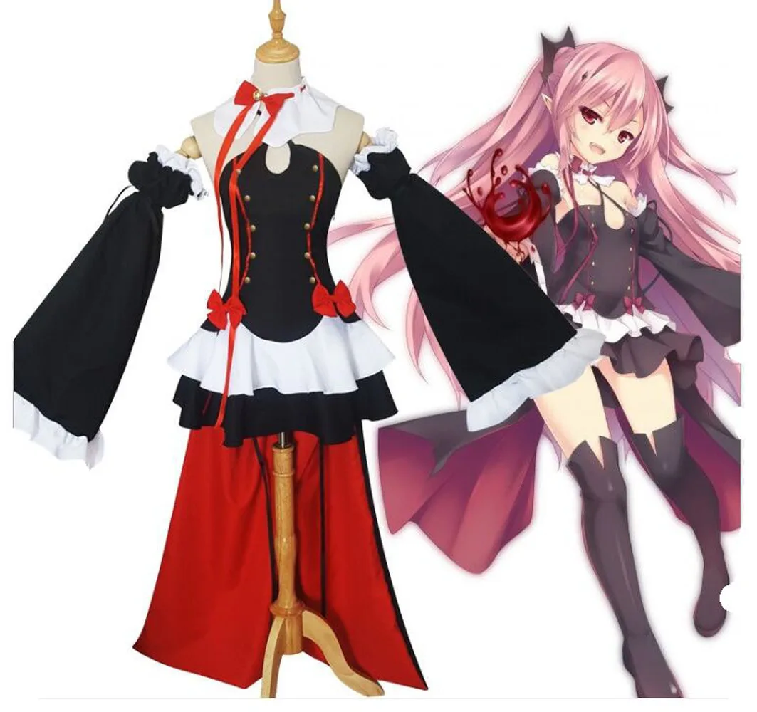 

Anime Seraph Of The End Cosplay Owari no Seraph Cosplay Krul Tepes Uniform Dress