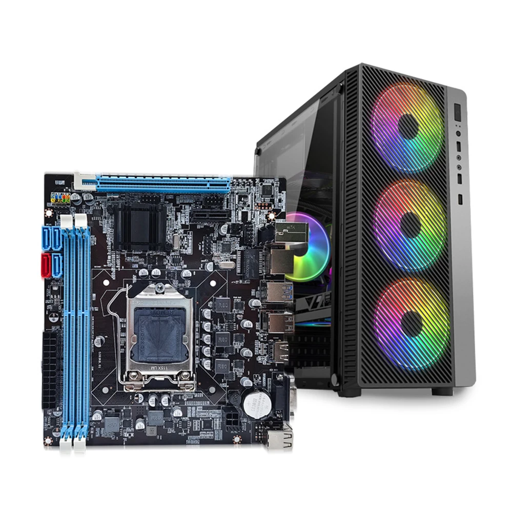 B75 Motherboard LGA1151 16GB M.2 NVME Support 2XDDR4 For 6/7/8Th 14Nm CPU Desktop Computer Motherboard B75 LGA1155 Dual channel