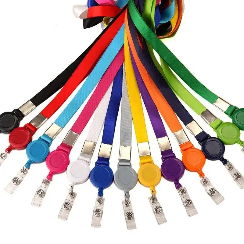 Collar Portatarjetas Con Soporte De Carrete Y Cuentas - DIY, Cordón Ajustable Para Identificación, Llavero