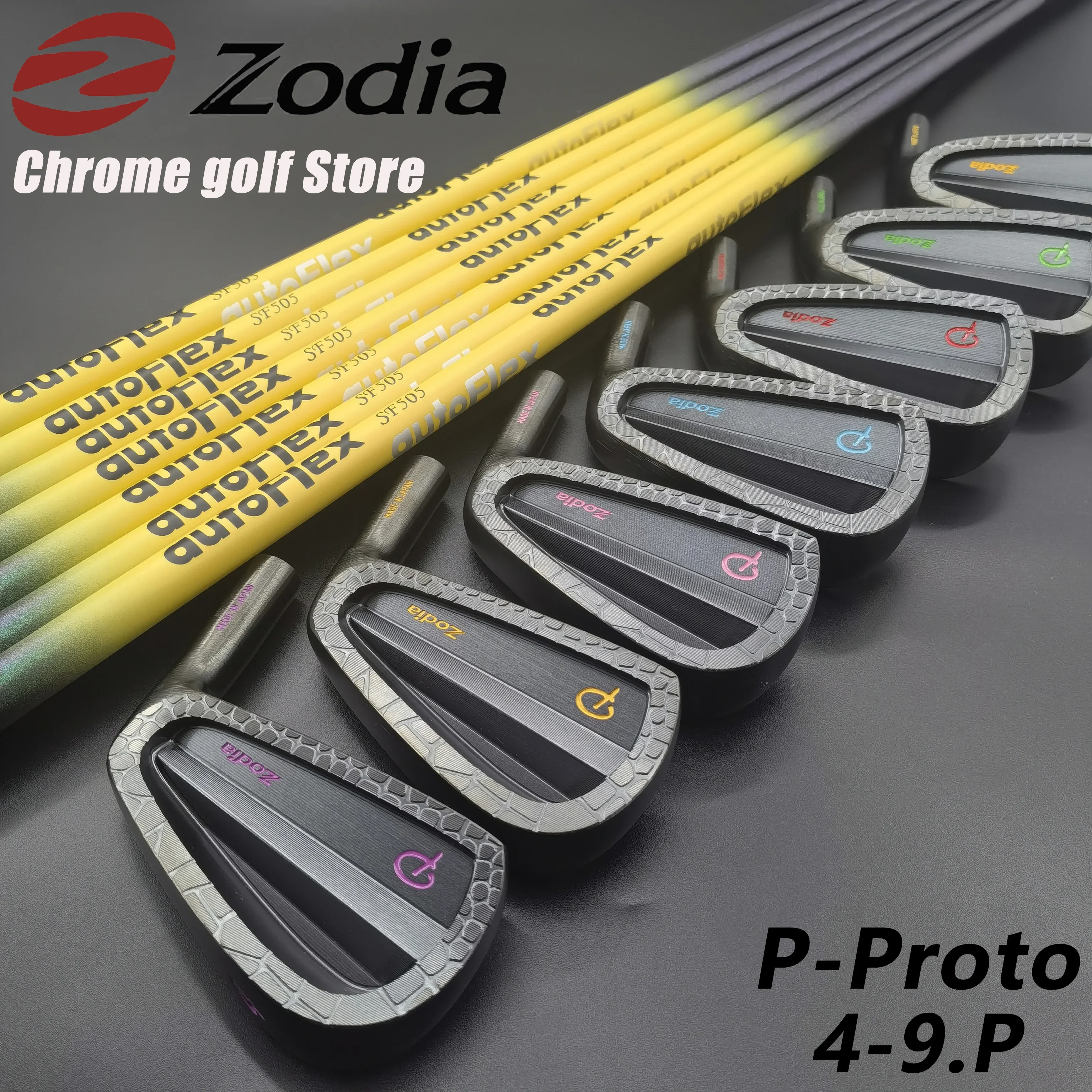 

OEM Zodia P-Proto Golf Irons with Shaft and Grips, CB Limited Edition, 4-9.P, S20C, Soft Iron Forged, 2024, 7Pcs