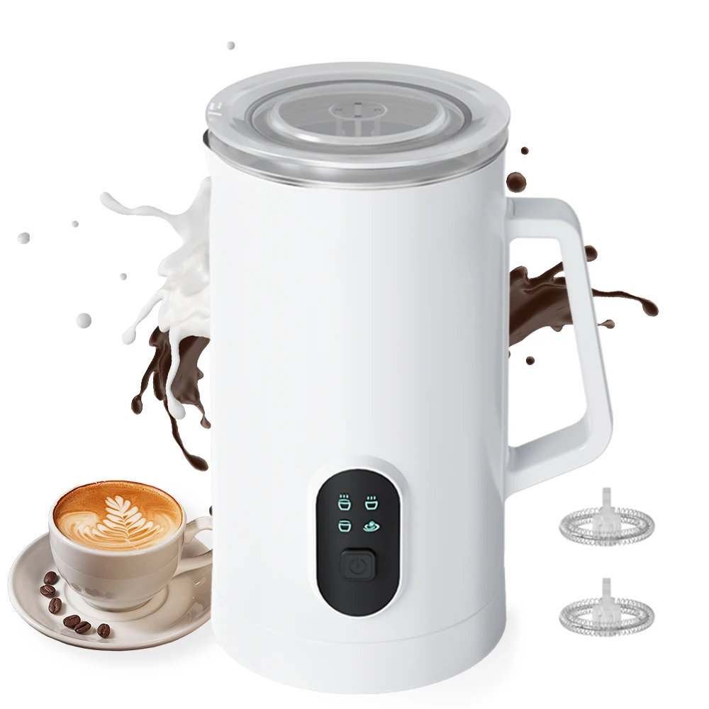 Electric Milk Frother 400W 580ml Warm and Cold Milk Foamer Silent Operation Automatic Non Slip for Coffee Latte Cappuccino