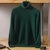 Men's Turtleneck 100% Mink Cashmere Sweater Men 2023 Autumn and Winter Large Size Loose Knitted Sweater Keep Warm Top Men Jumper 1