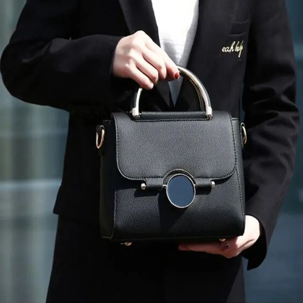 Women Handbag New Fashion Shoulder Bags for Lady Solid Totes Cute Shopping Messenger Bag Lock Black Red Color Hand Bags