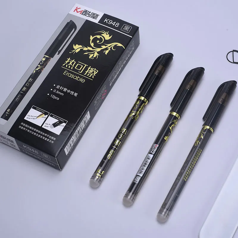 Erasable Gel Gens0.5mm Black Blue  Student Stationery Signature Pen Friction Erasing kids Pens pencil Kawaii pens