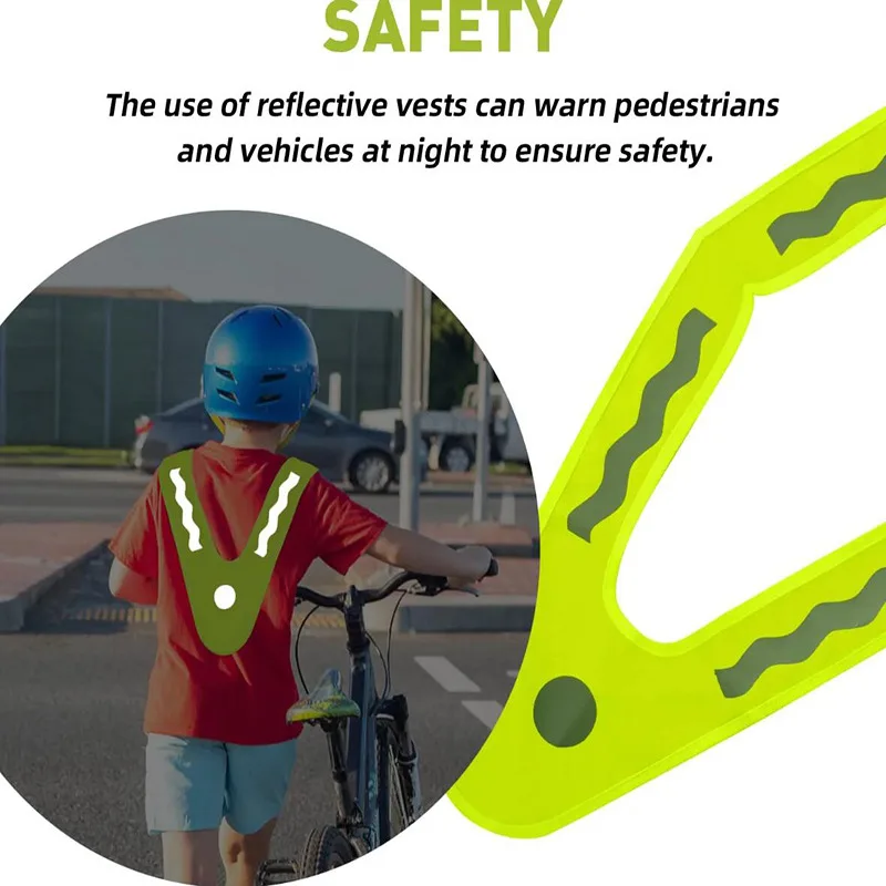 Reflective Safety Vest Baby Safety Vest High-visibility Reflective Personal Safety Vest for Children