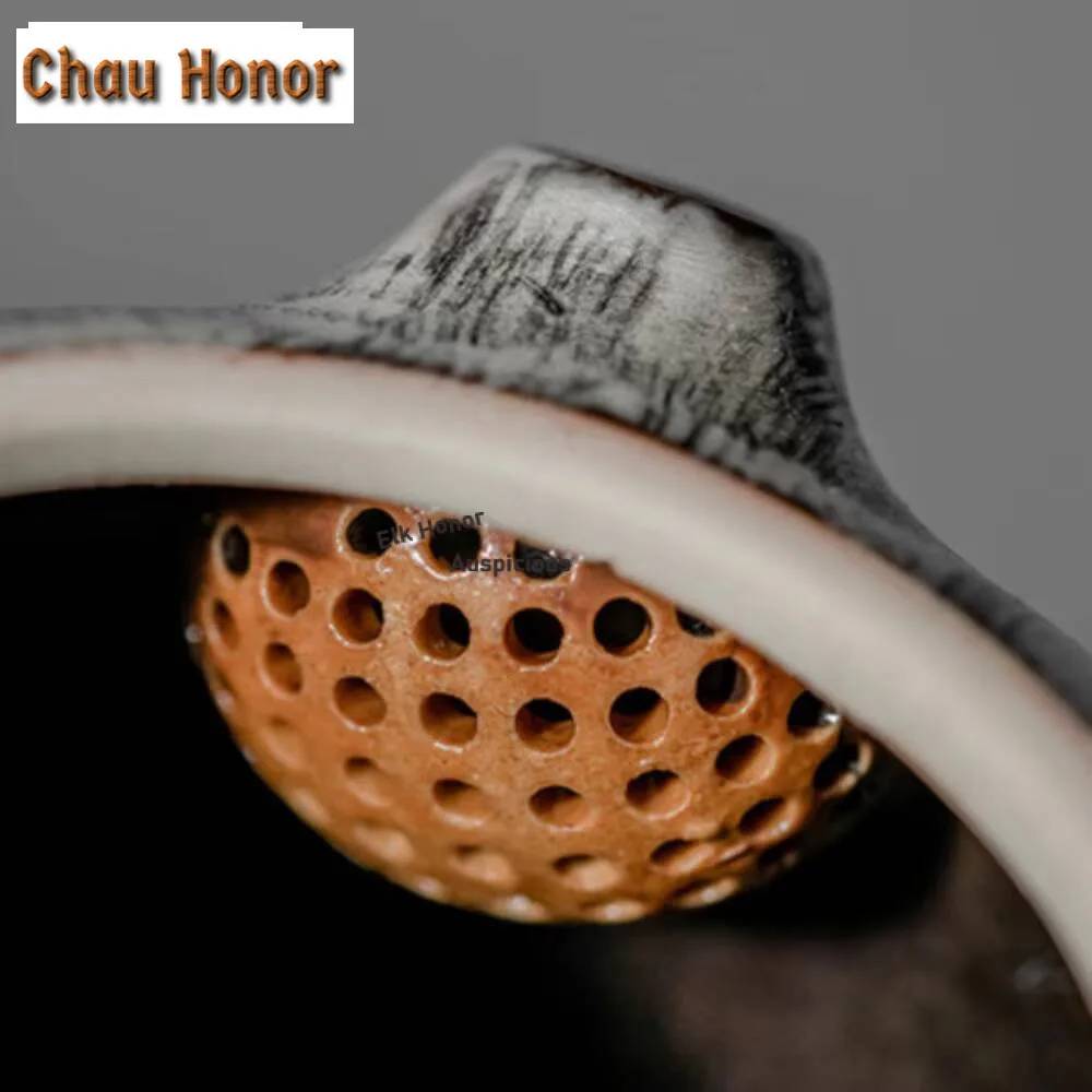 145ml Handamde Black Gilt Silver Teapot Elegant Xishi Pot Household Tea Soaking Kettle with Infuser Teaset Accessories Ornaments