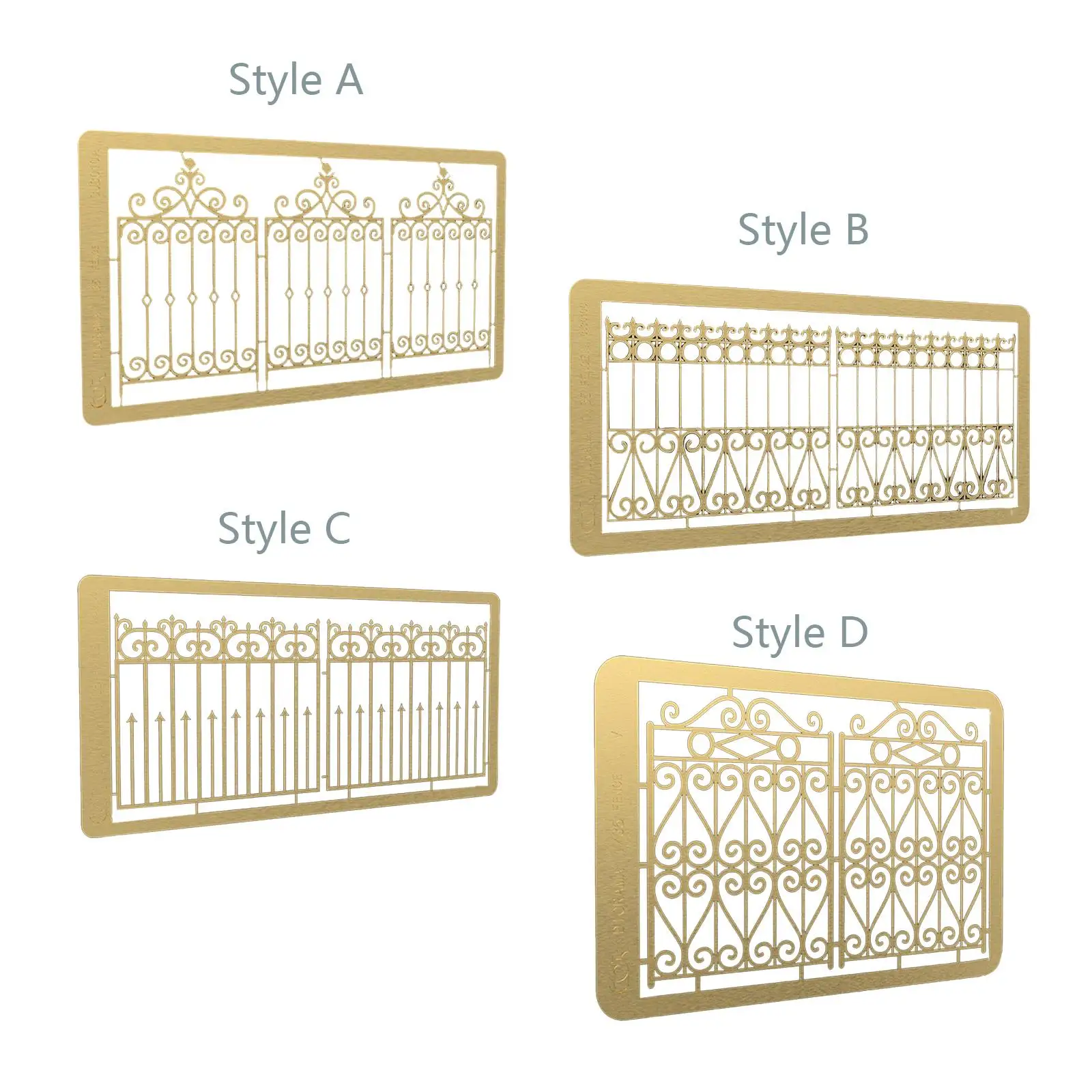 수제 3D 퍼즐 모델 황동 문짝, 모래 테이블 장식 건물, 1:35 체중계