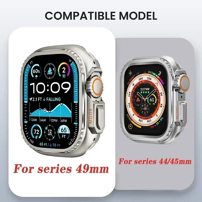 Premium Aluminum Metal Watch Protector Case - Durable Bumper Frame Cover