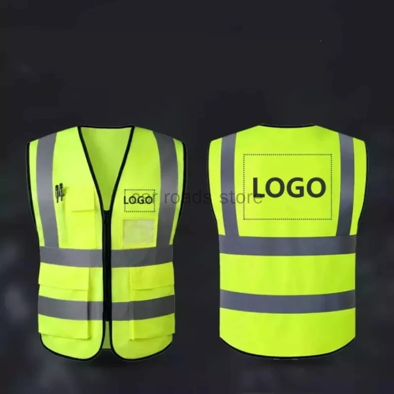 Reflective Safety Vest High Visibility XXXL Security Protection Working Vest Motorcycle Jacket Waistcoat Summer