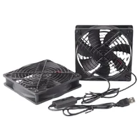 120Mm 5V USB Powered PC Router Fans With Speed Controller High Airflow Cooling Fan For Router Modem Receiver 2