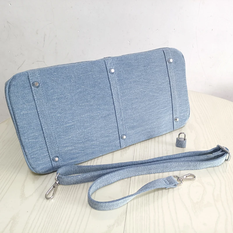 인스 유명 패션 여성 가방, 청바지 자수 패치워크 지갑 핸드백, 소녀 숄더백, 크로스 바디 백, 수제 토트 데님