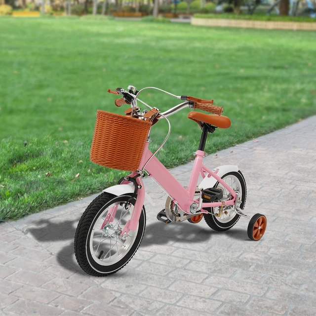 Vélo pour enfants de 12 pouces avec roue d'entraînement pour garçons et filles de 2 à 4 ans, vélo pour enfants réglable en hauteur portant 40 kg 1