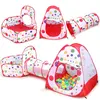 3 in 1 Children's Tent Toys Camping Tents Portable Kids Ball Pool for Children Play House Crawling Tunnel Outdoor Pop-up Tent 2