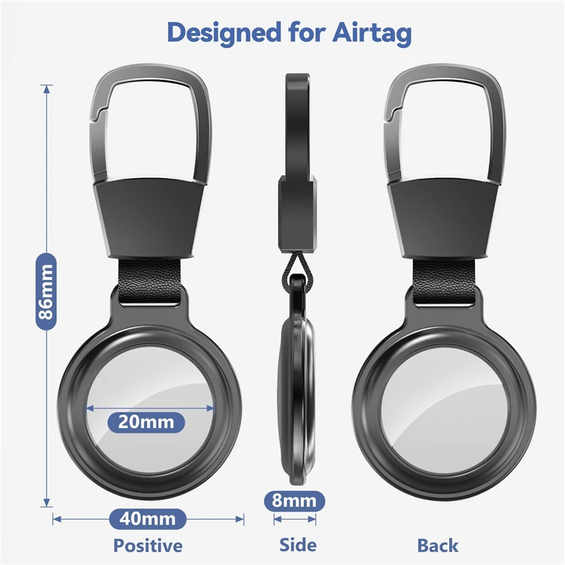 Metal Magnetic Keychain Holder Case for Tracker Devices