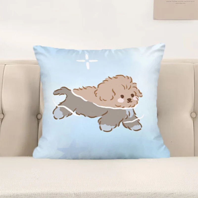 

Swimming Puppy Luxury Sofa Cushions Pillow Cover Decorative Pillowcases Hugs Cushion Covers Cases Pillowcase Pillows Home Garden