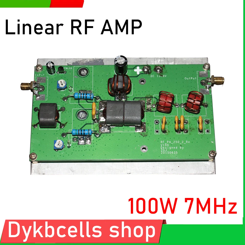 

100W linear RF POWER AMP RF amplifier high frequency W low-pass filter 7MHz for HF Ham radio diy kits wireless transmission