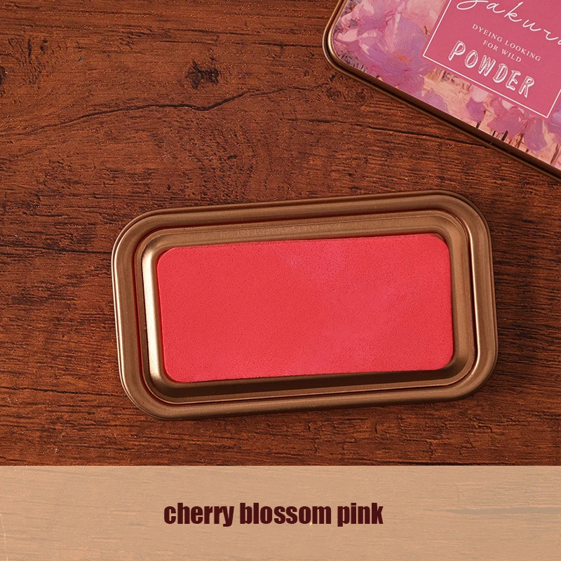 Exquisite Retro Iron Box Solid Color Neutral Inkpad