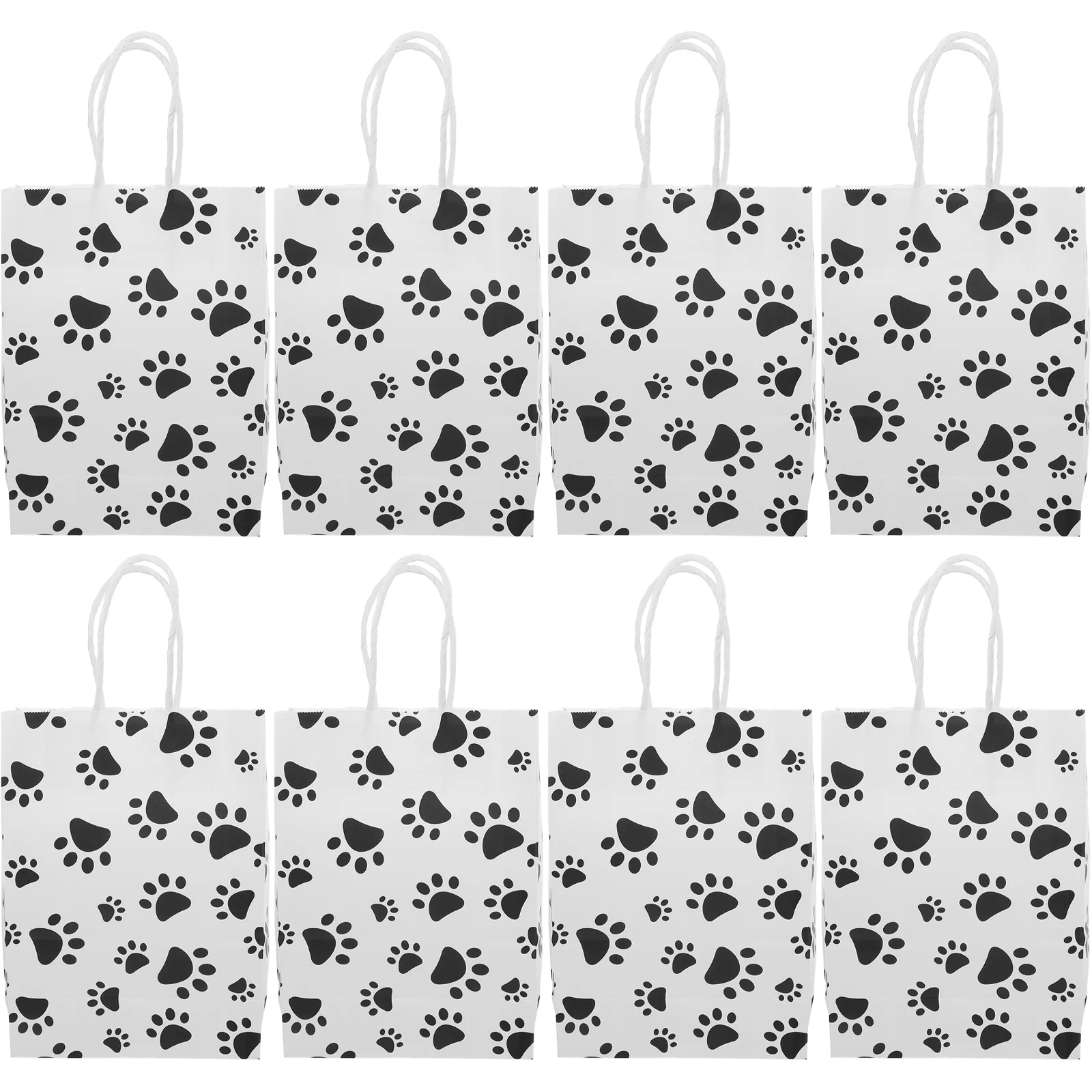 

20pcs Treat Bags Candy Bags Dog Paw Pattern Goodies Bags Themed Party Gift Bags
