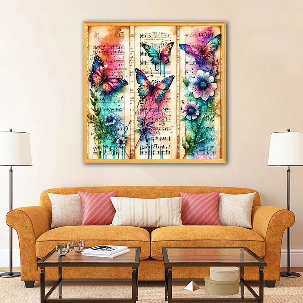 Diamond Painting EverShine 5D Butterfly Flower Full Square Round Drill Mosaic DIY Home Decor Unique Gift