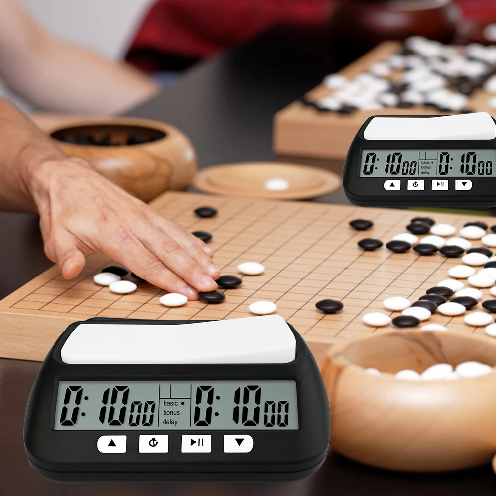 Professional Board Game Stopwatch Count Up Down Advanced Chess Digital Timer Portable Game Timer for International Chess Clock