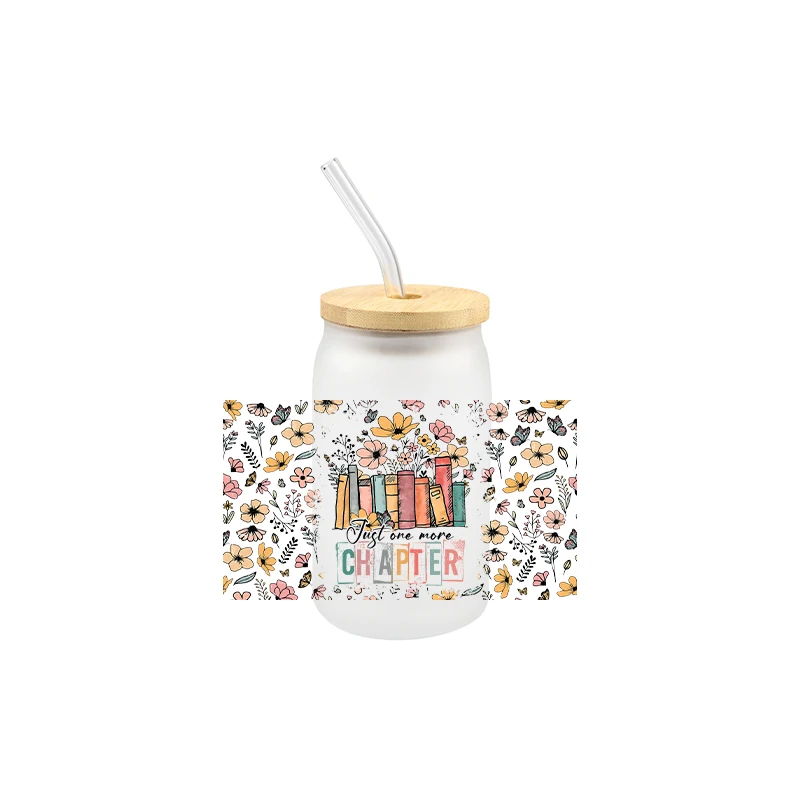 3D Fashionable Books Themem Series UV DTF Transfer Sticker Wraps 16 OZ Cup Durable Adhesive High Quality DIY 3d stickers cup wraps 3d wall stickers uv dtf wrap transfer