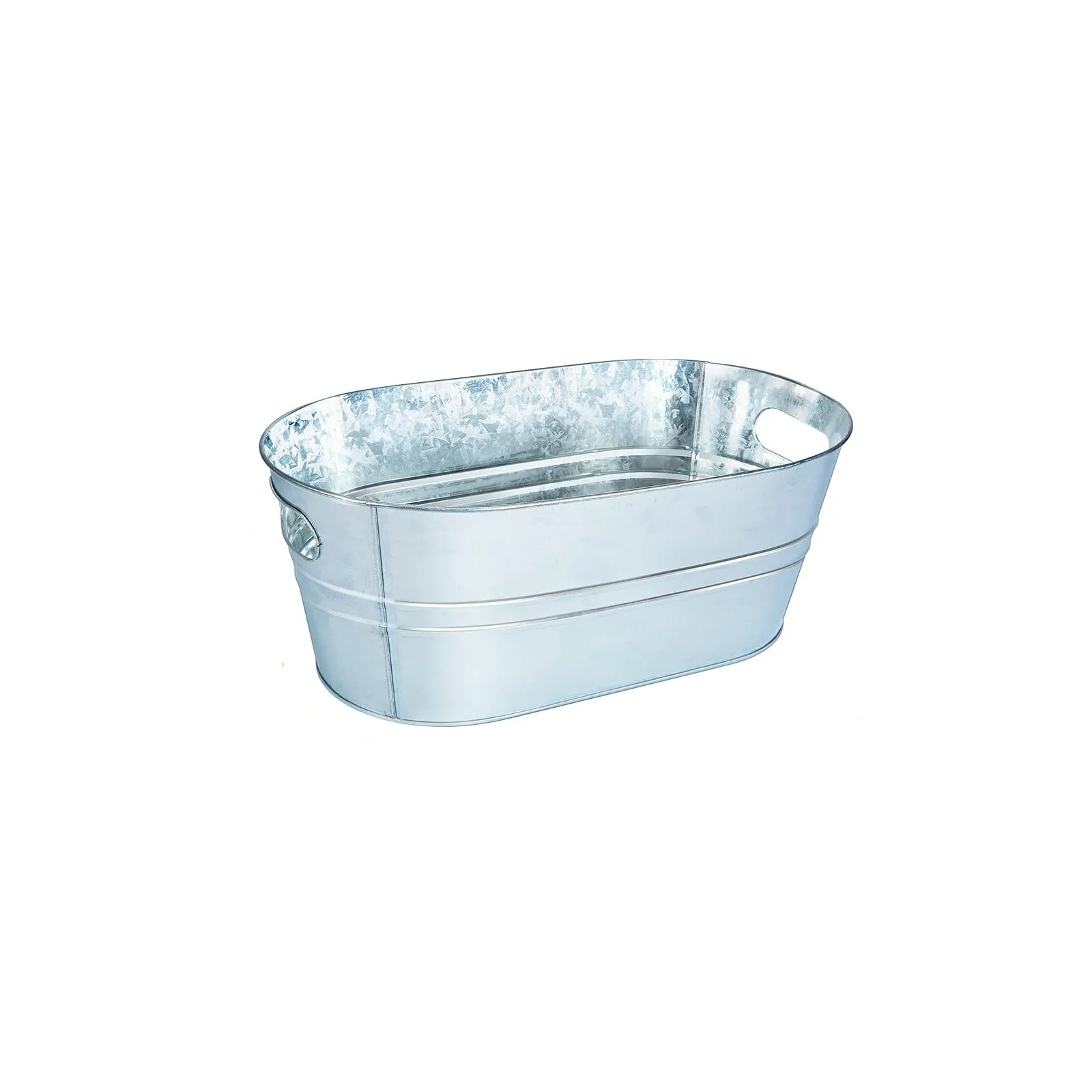 Galvanized Metal Ice Buckets 4 Gallon Large Ice Buckets For Parties Wine Beverage Tub With Carry Handle For Coolings Supplies