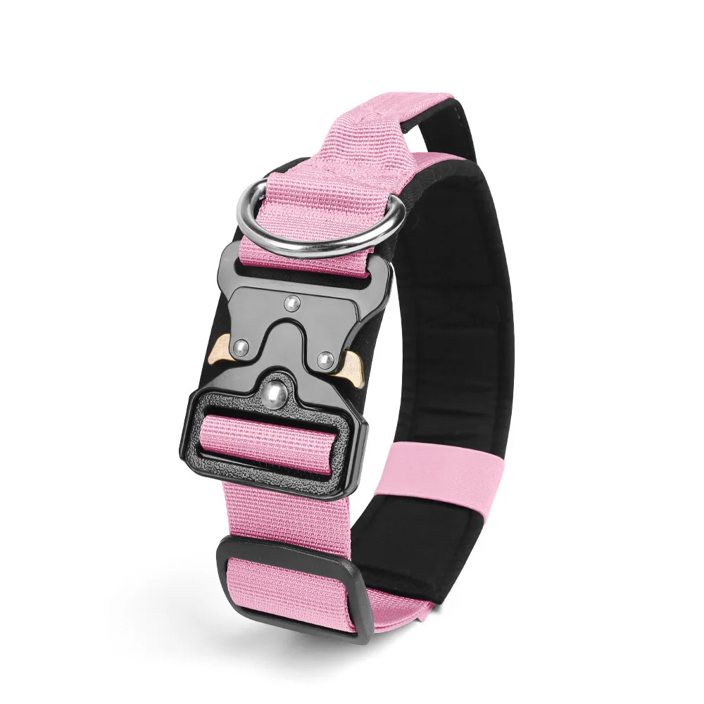 Durable Adjustable Dog Collar with Quick Release Buckle - Soft and Comfortable for All Breeds