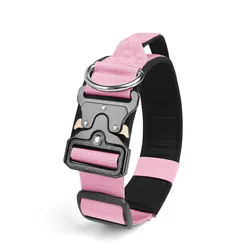 Durable Adjustable Dog Collar with Quick Release Buckle - Soft and Comfortable for All Breeds (Pink - L - pcs)