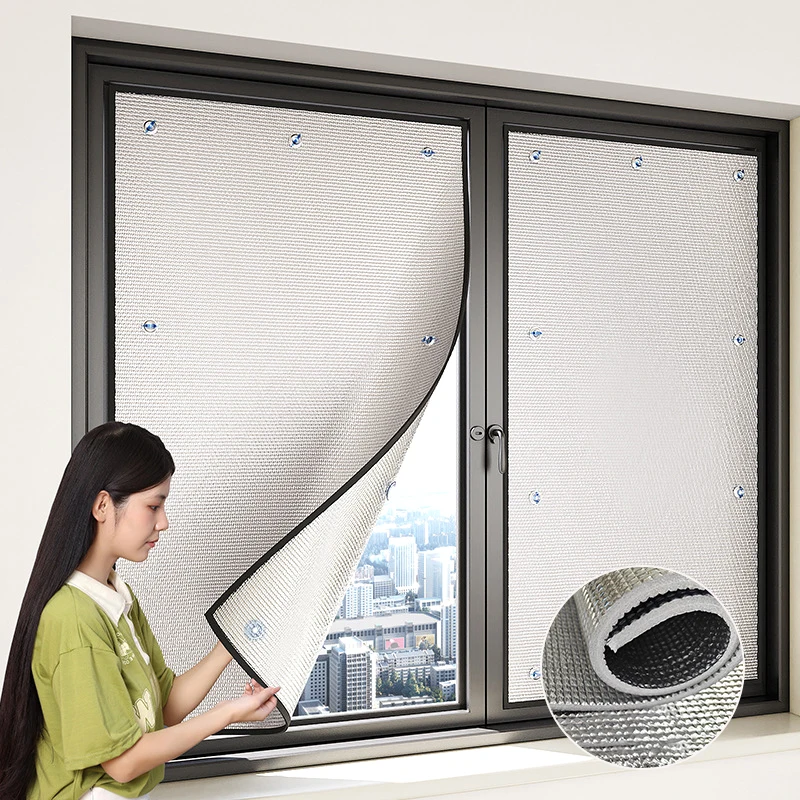 Description Picture 6 of itemWindow Sun Shade Film Sunshade Protector Pad Aluminum Foil Anti-UV Sunshine Room Insulation Shading Board Window Privacy Film
