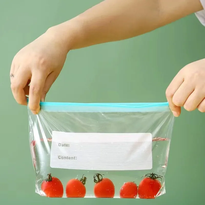 Food Storage Bags Ziplock Reusable Sealed Refrigerator Organizer Fresh-keeping Plastic Container