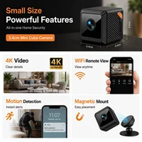 Mini caméra WiFi 1080P, vision nocturne, sécurité domestique intelligente, surveillance CCTV, camping en plein air, caméra subminiature 2