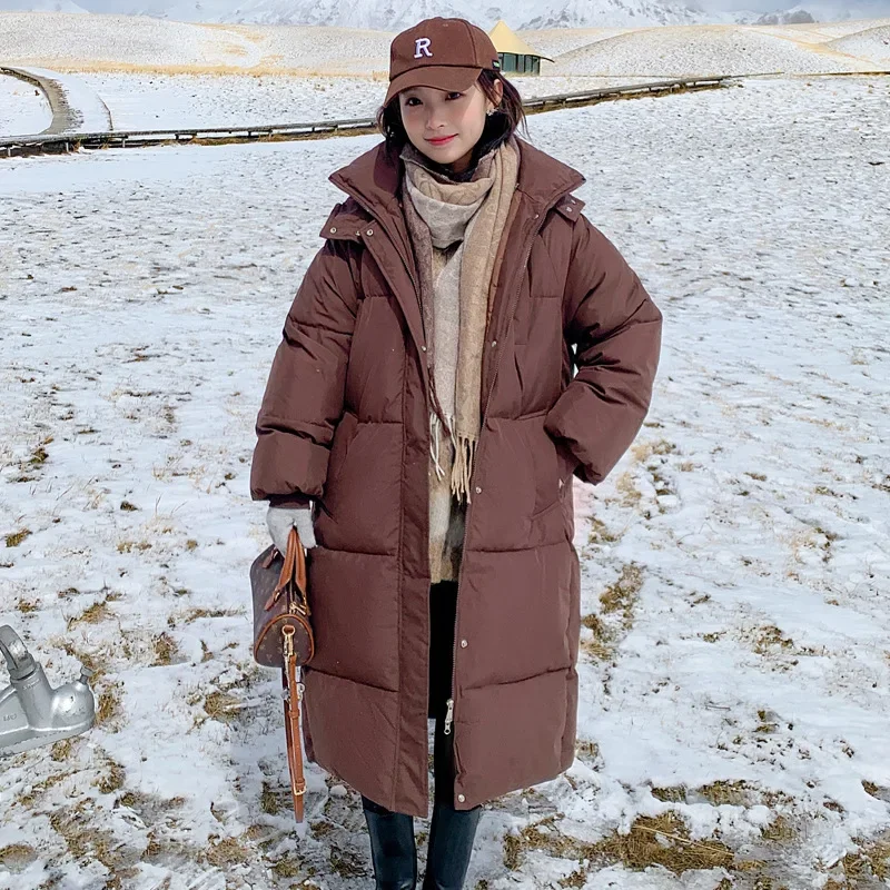 PinkyIsBlack 2024 Winter Women Long Parkas Coat Casual Hooded Thick Warm Windproof Jackets Fashion Female Outwear Jacket Coat