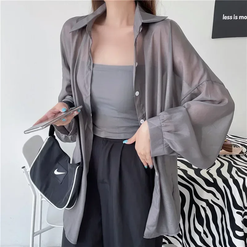 Women Summer Beach Long Sleeve Blouse