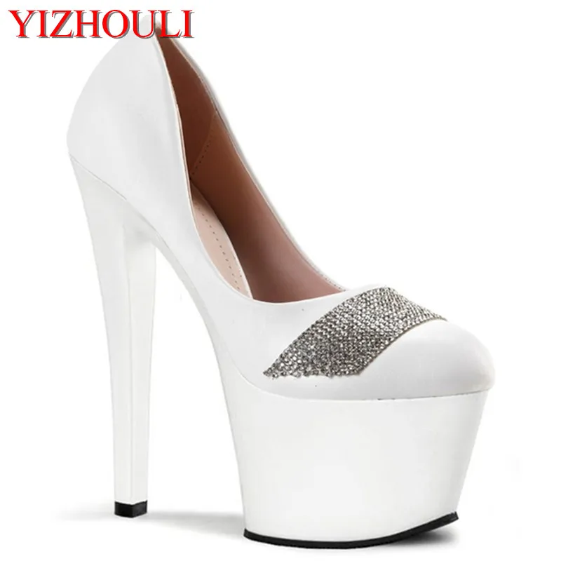

17 cm high heels, sequins decorative sexy stage catwalk show performance high dance shoes