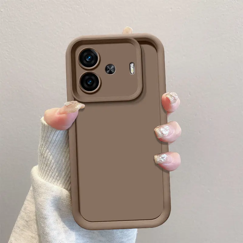Enhanced Shockproof Matte Back Cover with Skin Feel Finish
