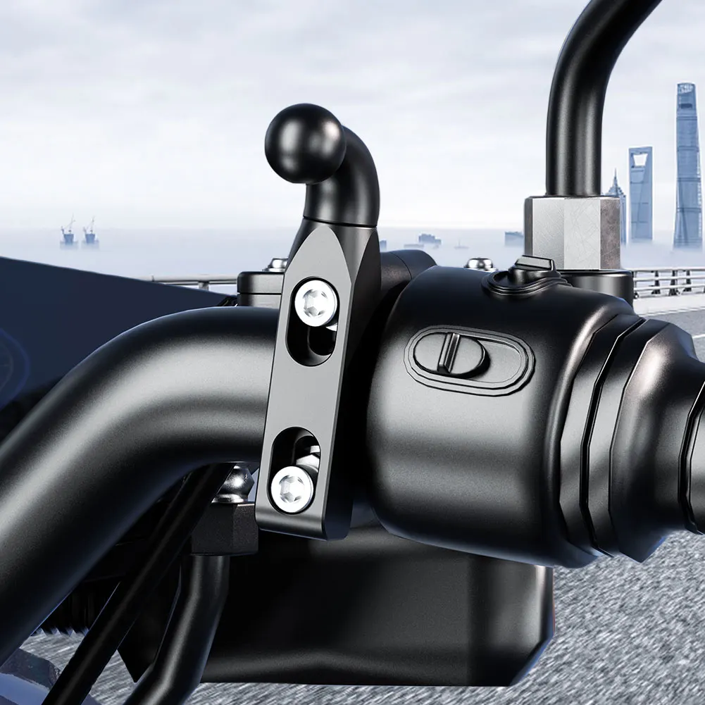 

Motorcycle Brake Ball Base 17mm 25mm Ball Double Socket Arm Aluminum Alloy Motorcycle Phone Mount Holder Bike Phone Accessories