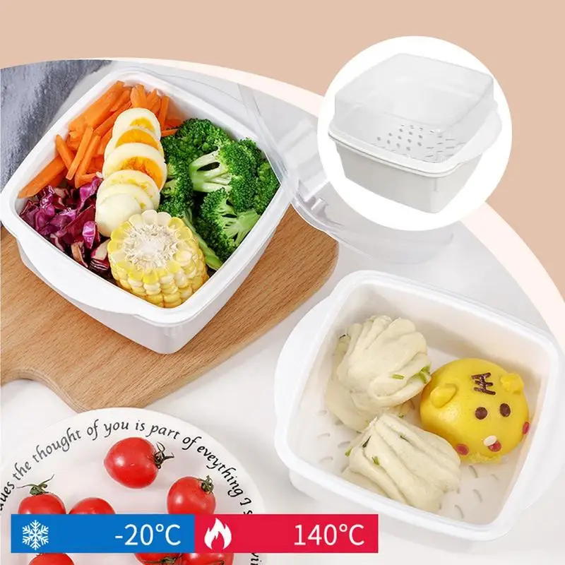 Microwave Steamer Vegetable Steamer Microwave Bowls Cookware Versatile Food Container for Vegetables Fish Prep Meal steamer rack,steamer basket,silicone steamer pad