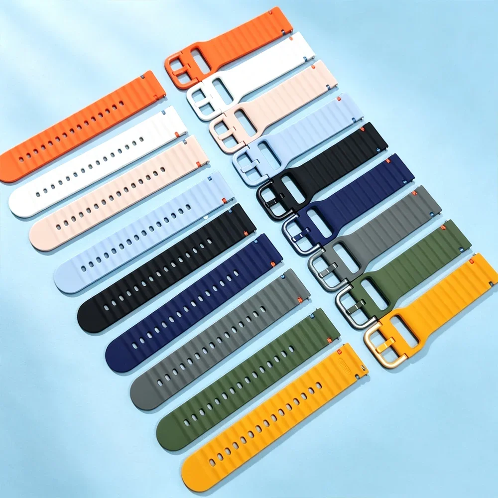 Comfortable Silicone Watch Strap, Available in Multiple Sizes