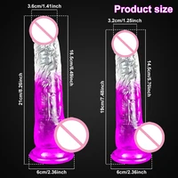 Multi Size Transport Dildo für Frauen Silikon realistische gefälschte Schwanz weibliche Mastur bator mit Saugnapf Dildo Sexspielzeug für Frauen 6