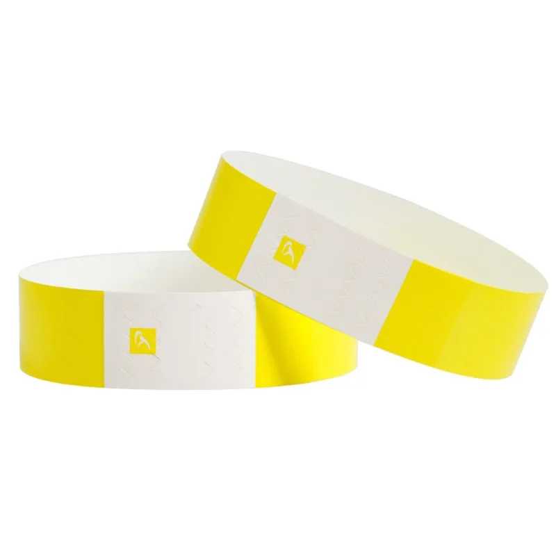 Paper Wristbands 100Pcs Disposable Bracelet Wristband Party Paper Bracelet Synthetic Paper Plastic Pattern Card Party