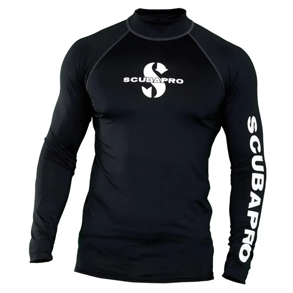 

Summer Mens Long Sleeve Rashguard Surf Swim Shirt Sun UV Protection Surfing Swimwear Beach Tight Rash Guard T-shirt Bathing Suit