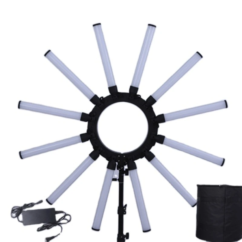 

180w 12 Tube Led Photography Video Light Star Light Eyes Light For Make Up Live Stream Tiktok