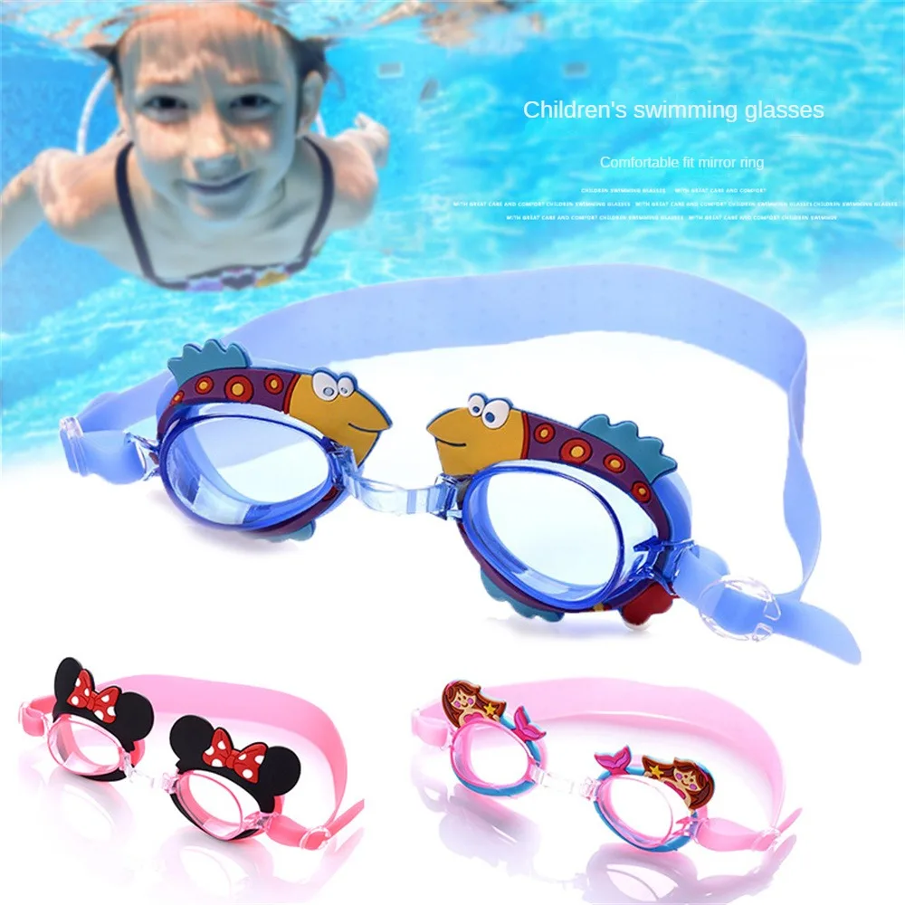 Lentes de Natación y Tapones para Niños-Pez Azul